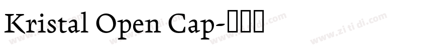 Kristal Open Cap字体转换
